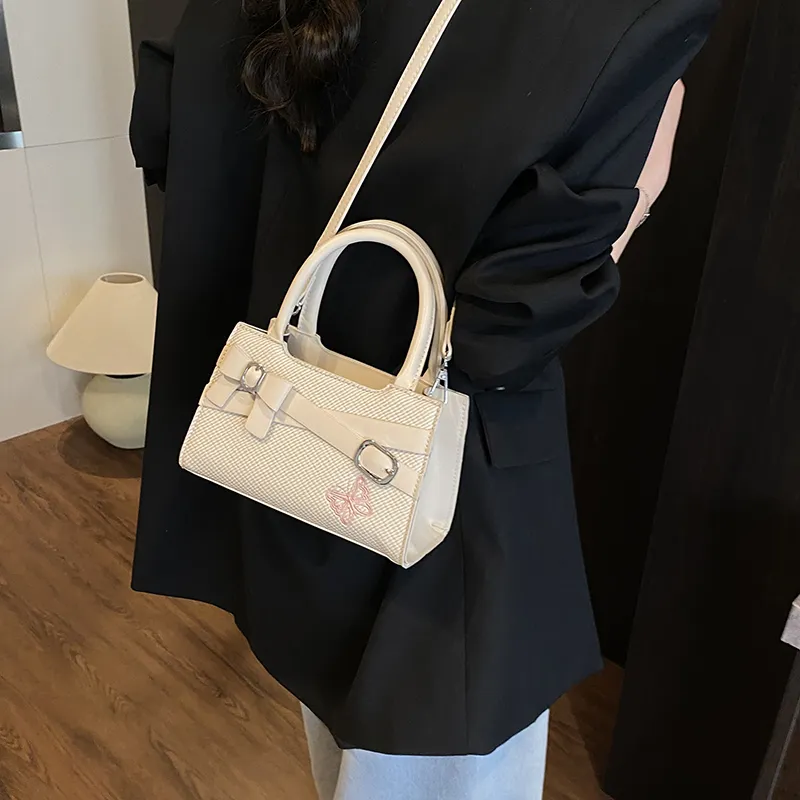 Yalu PU Handbag Unisex Black/Brown/Pink/White-22