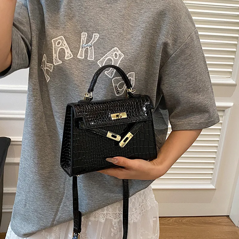 Yalu PU Kelly Bag, Shoulder Bag, Crossbody Bag, Handbag Women's White/Black/Khaki-7