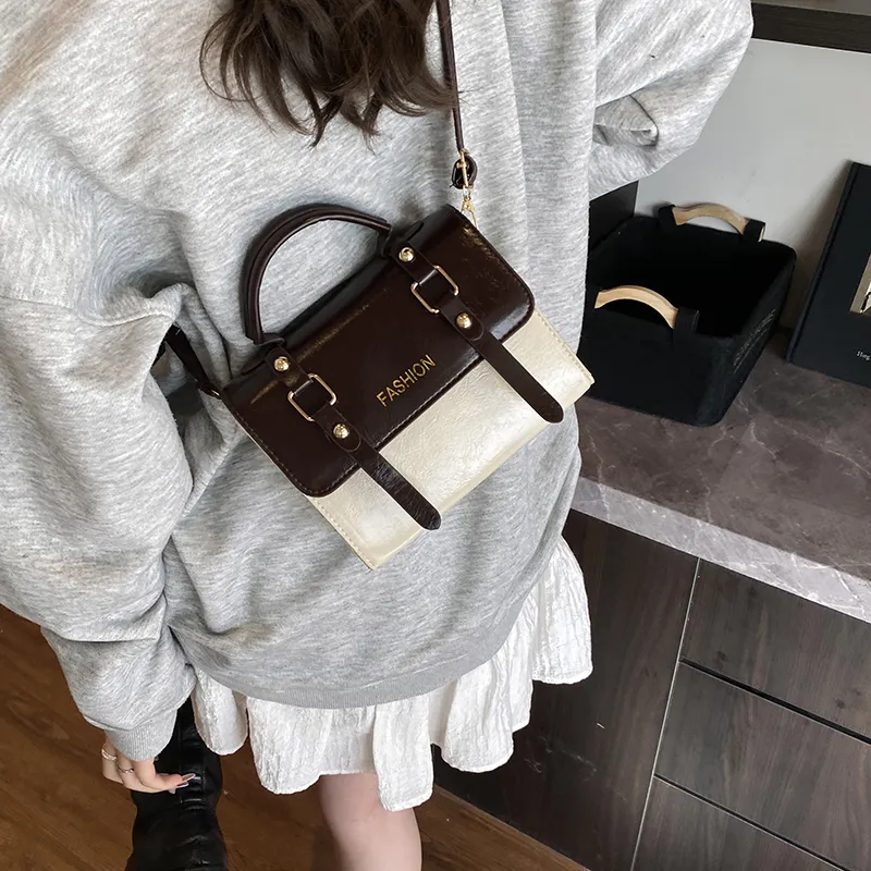 Yalu PU Handbag Women's Beige & Coffee/White/Silver/Black/Blue/Pink/Coffee-3