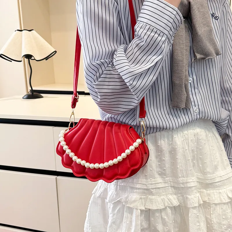 Yalu PU Crossbody Bag, Handbag Unisex Black/Red/White/Pink-8