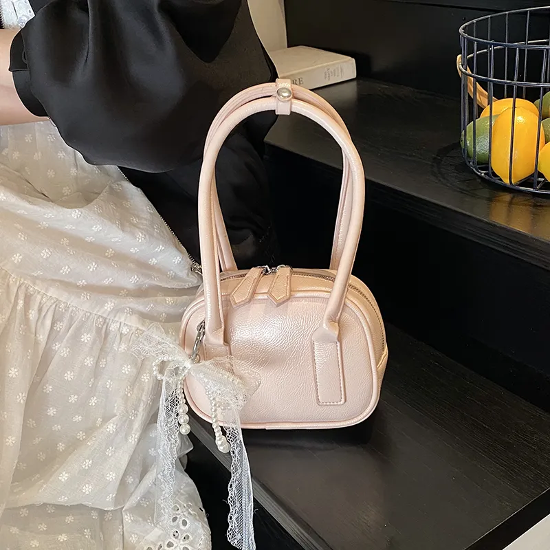 Yalu PU Shoulder Bag, Crossbody Bag, Handbag Women's Ecru/Pink/Blue/Silver/Black-9