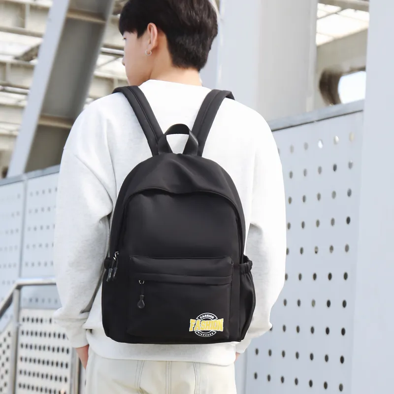 Yalu Nylon Backpack Unisex White/Black/Red/Blue-9