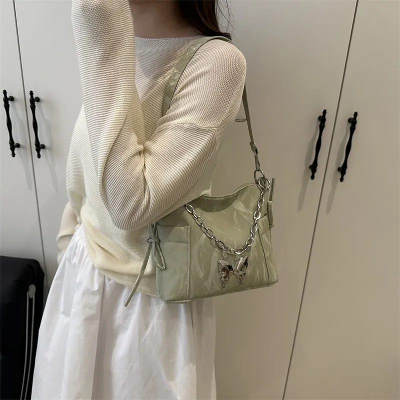 Yalu PU Shoulder Bag, Crossbody Bag Unisex White/Silver/Black/Pink/Green-29