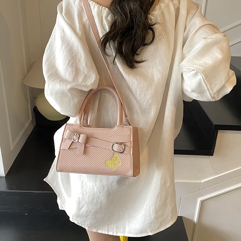 Yalu PU Handbag Unisex Black/Brown/Pink/White-15