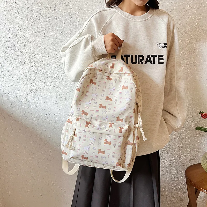 Yalu Nylon Backpack Regular Unisex Multicolor-1