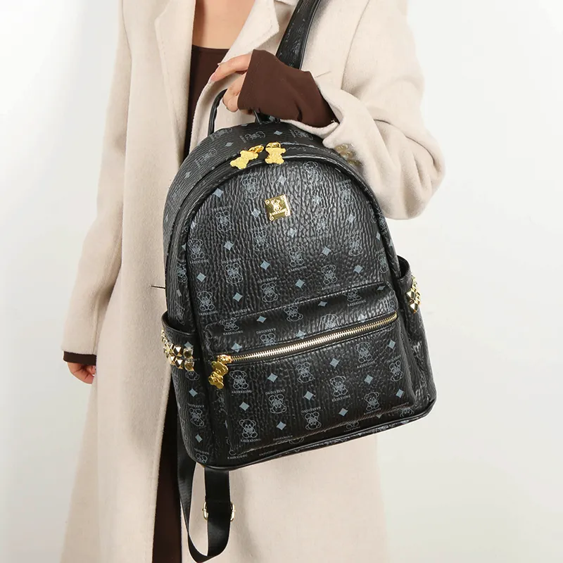 Yalu PU Backpack Unisex Multicolor-17