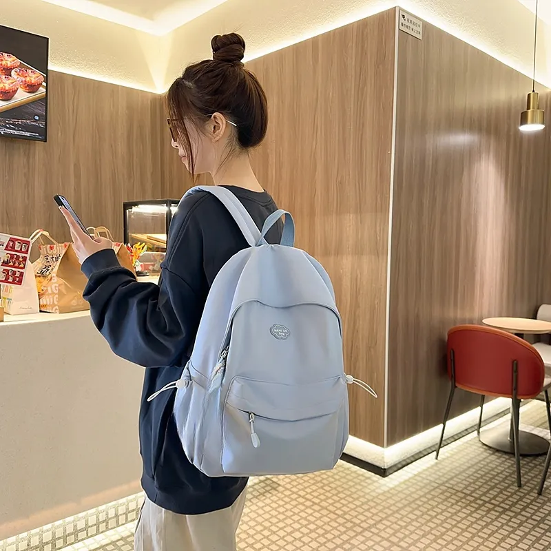 Yalu Nylon Backpack Unisex White/Black/Yellow/Green/Blue-19