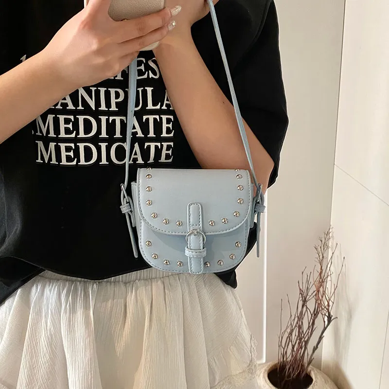 Yalu PU Crossbody Bag Regular Women's White/Silver/Black/Pink/Sky Blue/Brown-26