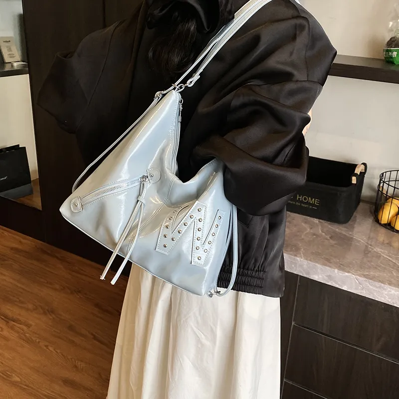 Yalu PU Backpack Shoulder Bag Regular Women's Black/White/Pink/Blue-22