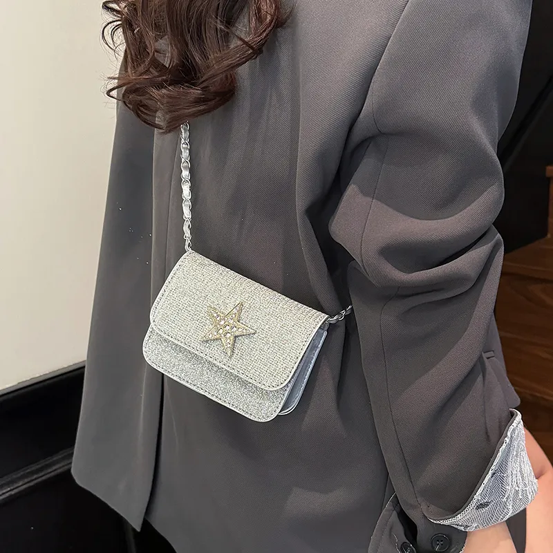 Yalu PU Shoulder Bag, Crossbody Bag Women's Black/Gold/Silver/Pink-13