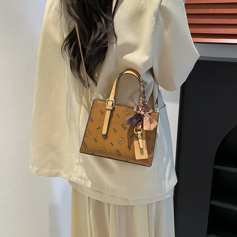 Yalu PU Handbag Unisex White/Pink/Brown/Coffee-15