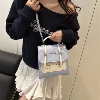 Yalu PU Backpack Unisex Blue/Pink/White/Black