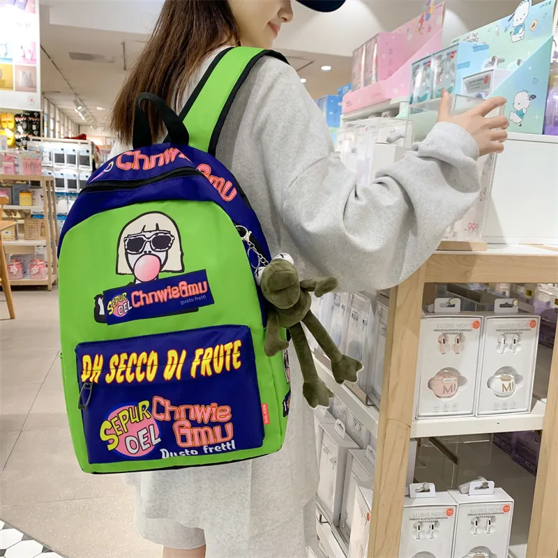 Yalu Oxford Backpack Regular Unisex Jasper/Joker/Bubble Bobble/Pirate/Wine Bottle-17