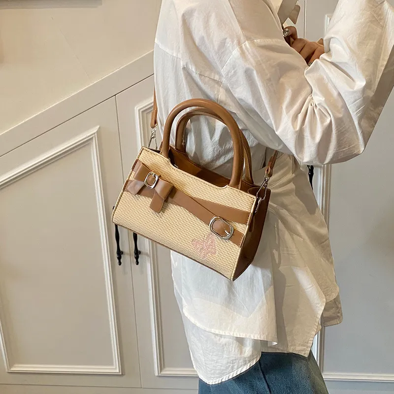 Yalu PU Handbag Unisex Black/Brown/Pink/White-11