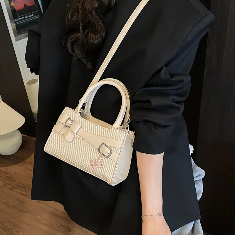 Yalu PU Handbag Unisex Black/Brown/Pink/White-24