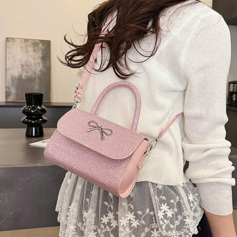 Yalu PU Crossbody Handbag Unisex Black/Pink/Gold/Silver-7