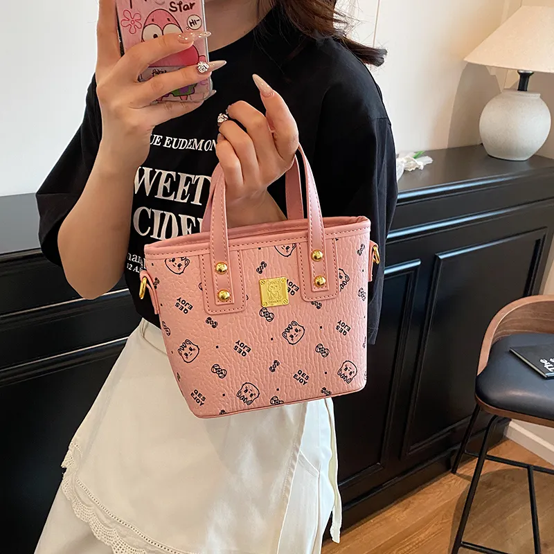 Yalu PU Handbag Women's White/Pink/Black/Brown-7