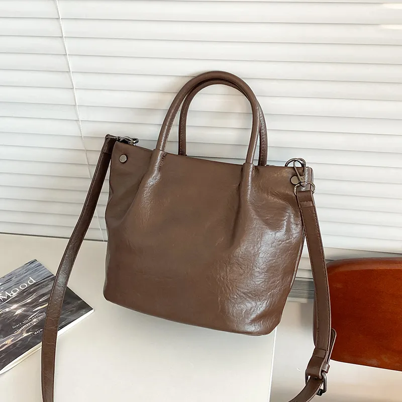 Yalu PU Handbag Women's White/Black/Khaki/Coffee/Brown-20