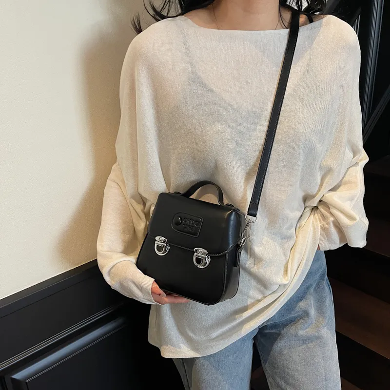 Yalu PU Handbag Unisex White/Silver/Black/Pink/Yellow-14