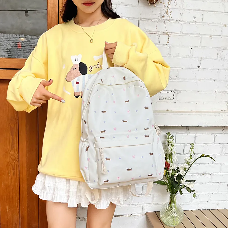 Yalu Nylon Backpack Regular Unisex Multicolor-8