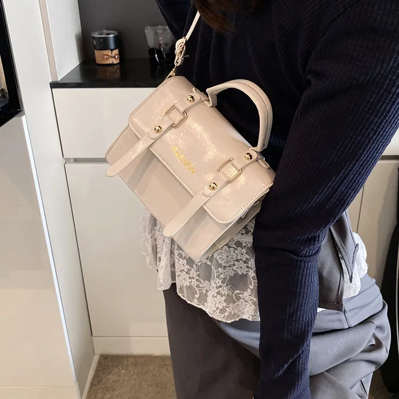 Yalu PU Handbag Women's Beige & Coffee/White/Silver/Black/Blue/Pink/Coffee-7