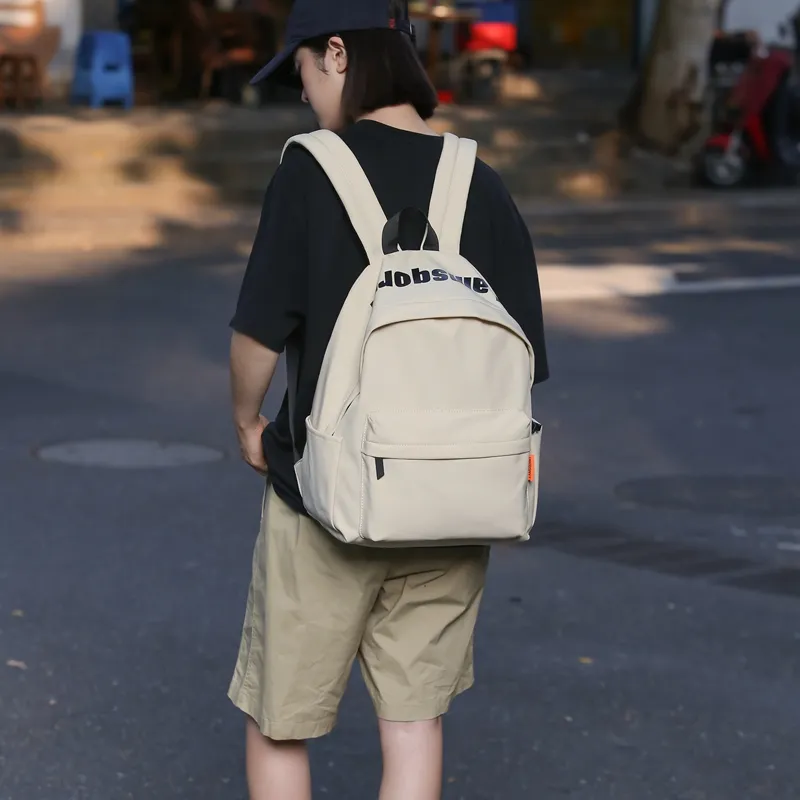 Yalu Nylon Backpack Unisex Ivory/Black/Burgundy/Light Brown/Green-2
