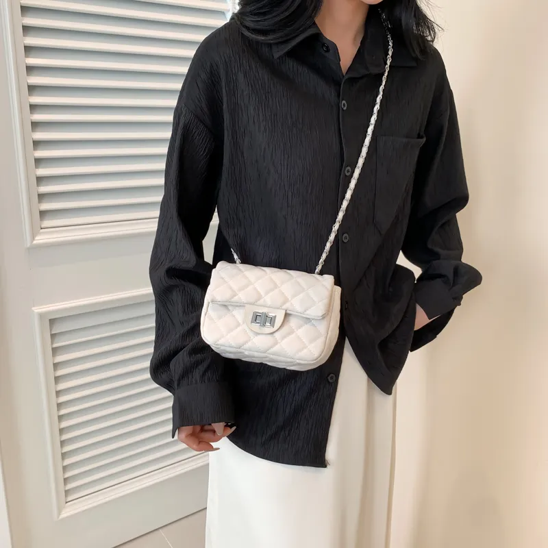 Yalu PVC Crossbody Bag Unisex White/Silver/Black/Pink-4