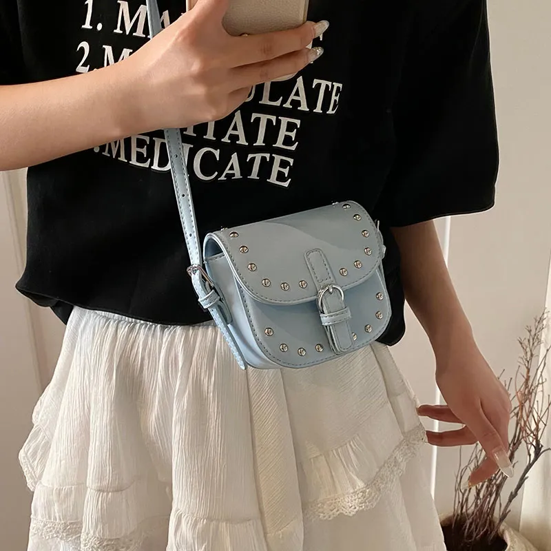 Yalu PU Crossbody Bag Regular Women's White/Silver/Black/Pink/Sky Blue/Brown-29