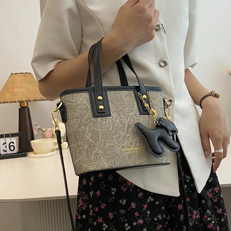 Yalu PU Crossbody Handbag Unisex Coffee & Blue/Black & Gray/Khaki-5