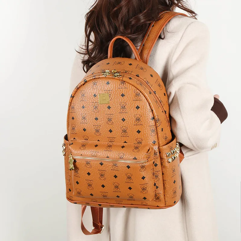 Yalu PU Backpack Unisex Multicolor-2