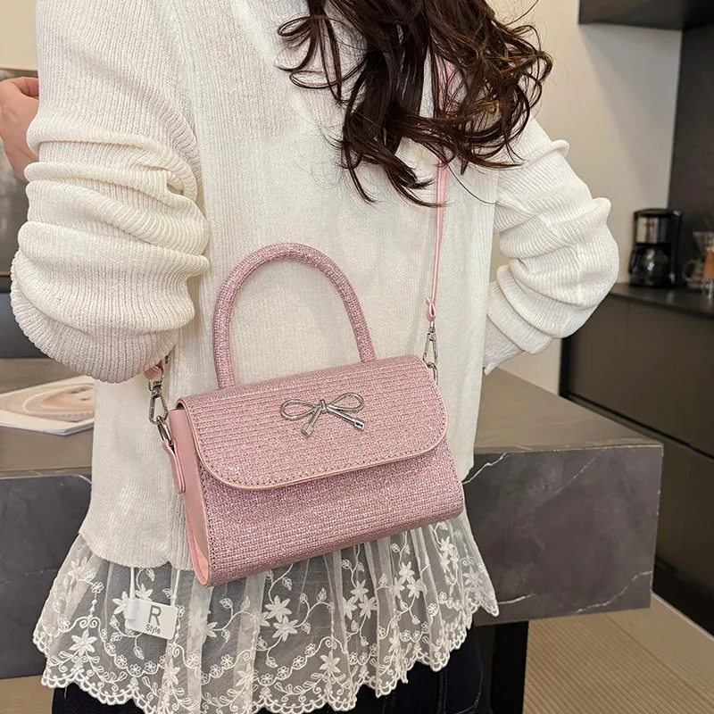 Yalu PU Crossbody Handbag Unisex Black/Pink/Gold/Silver-6