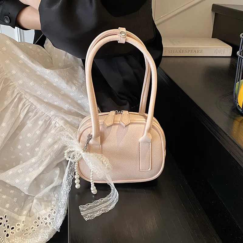 Yalu PU Shoulder Bag, Crossbody Bag, Handbag Women's Ecru/Pink/Blue/Silver/Black-8