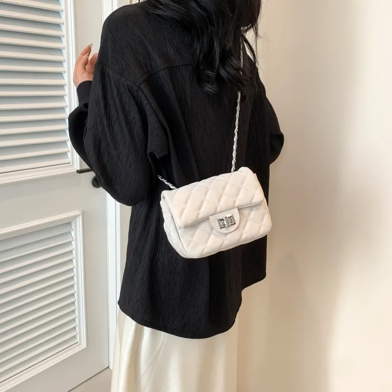 Yalu PVC Crossbody Bag Unisex White/Silver/Black/Pink-2