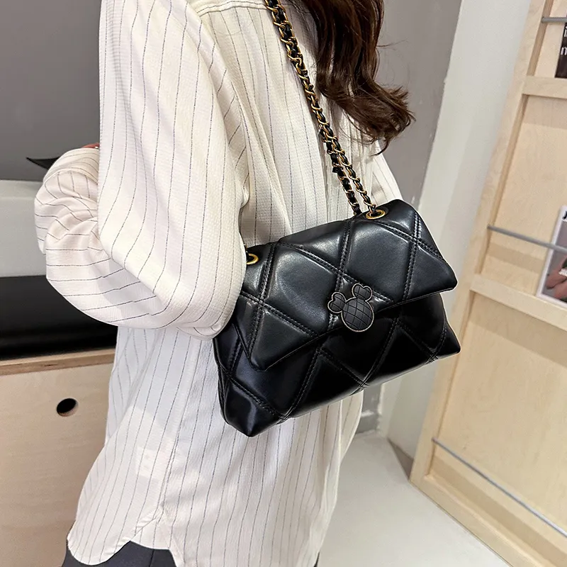 Yalu PU Crossbody Bag, Shoulder Bag Women's White/Black-9