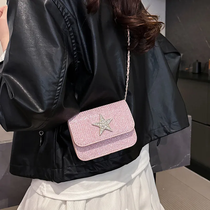 Yalu PU Shoulder Bag, Crossbody Bag Women's Black/Gold/Silver/Pink-19