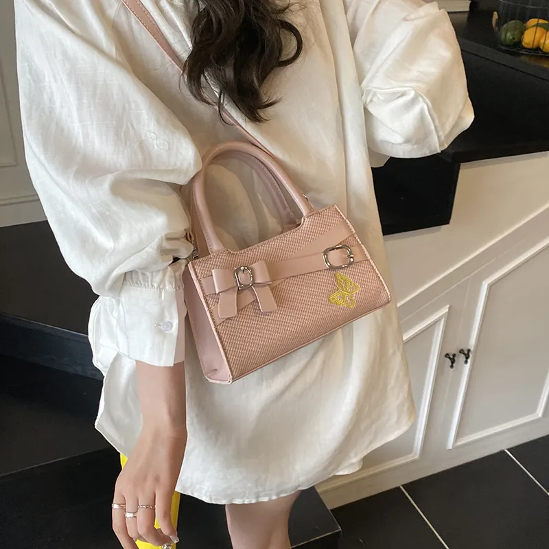 Yalu PU Handbag Unisex Black/Brown/Pink/White-17