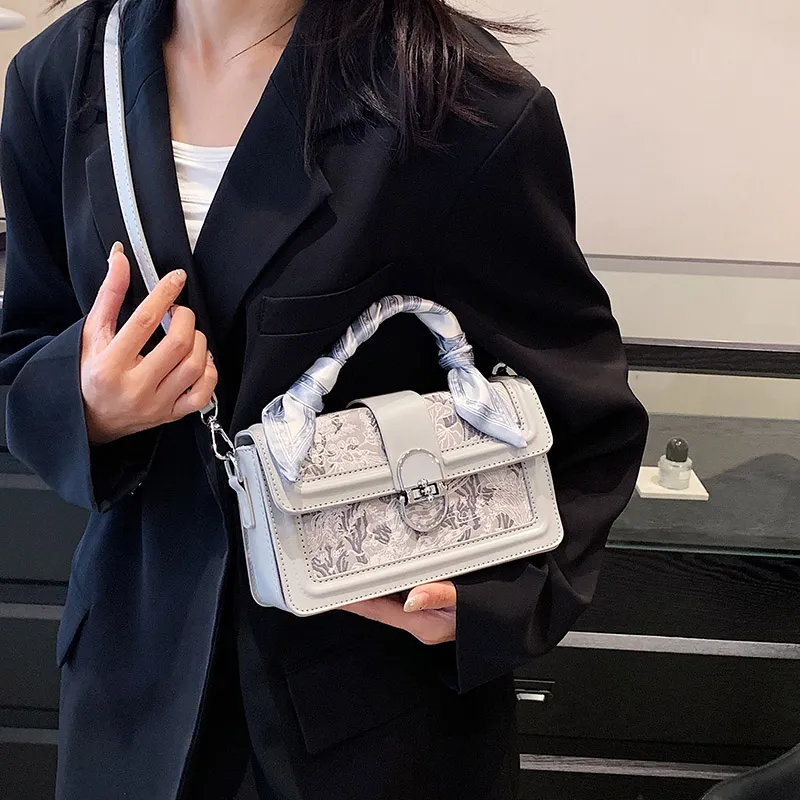 Yalu PU Shoulder Bag, Crossbody Bag, Handbag Unisex Gray/Pink-4