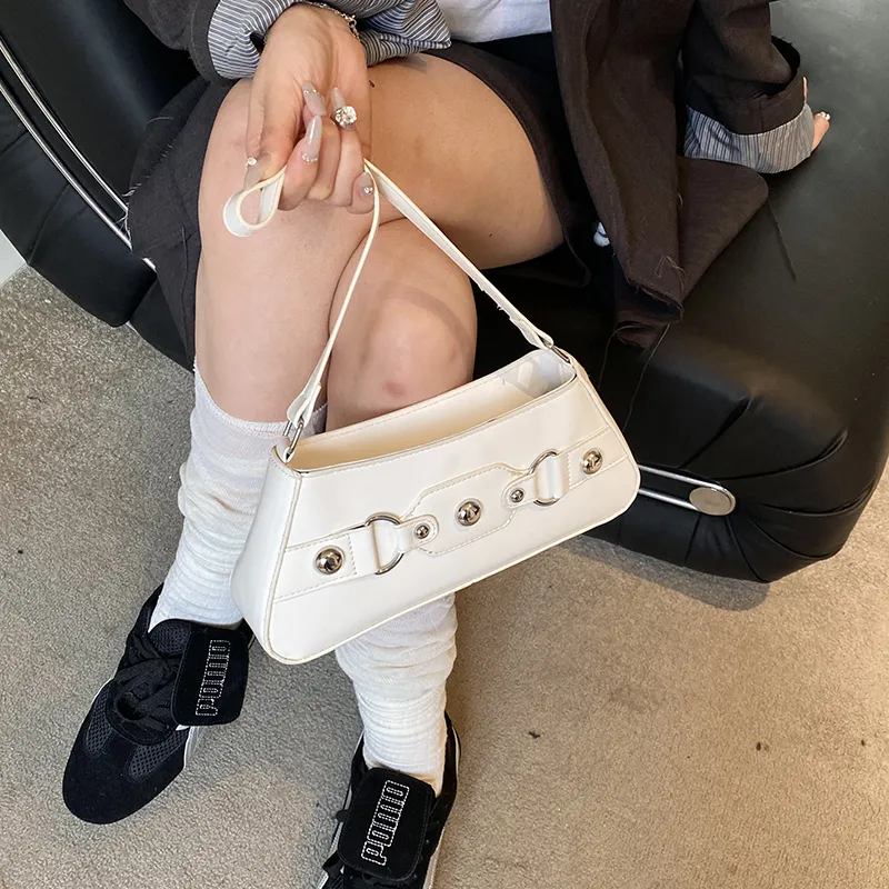 Yalu PU Shoulder Bag Women's Black/White/Silver/Gray/Blue/Pink-7
