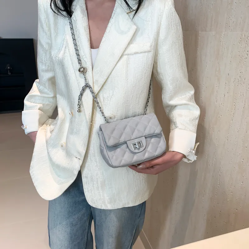 Yalu PVC Crossbody Bag Unisex White/Silver/Black/Pink-6