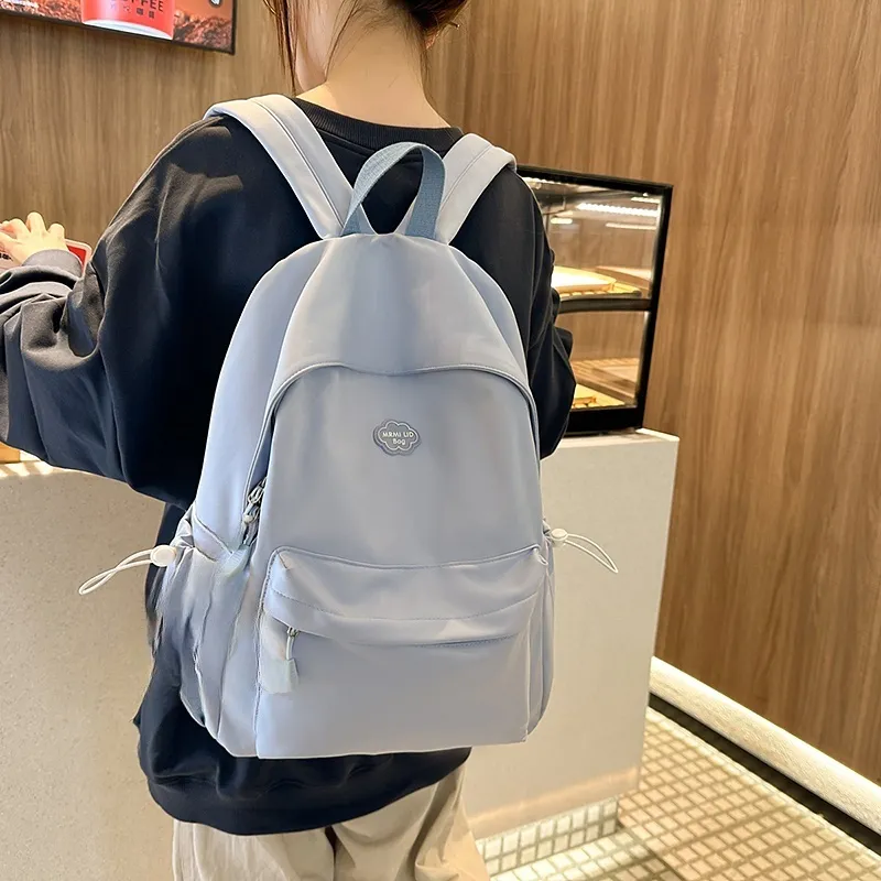 Yalu Nylon Backpack Unisex White/Black/Yellow/Green/Blue-22