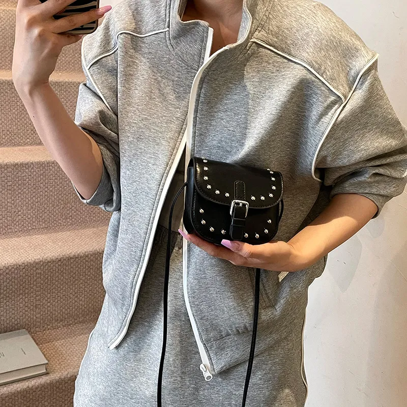 Yalu PU Shoulder Bag Unisex Silver/Pink/Black/Blue/White-12