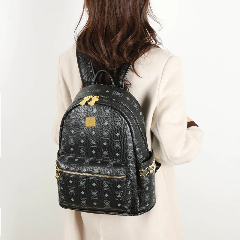 Yalu PU Backpack Unisex Multicolor-18