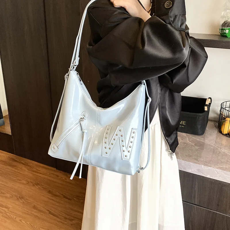 Yalu PU Backpack Shoulder Bag Regular Women's Black/White/Pink/Blue-23