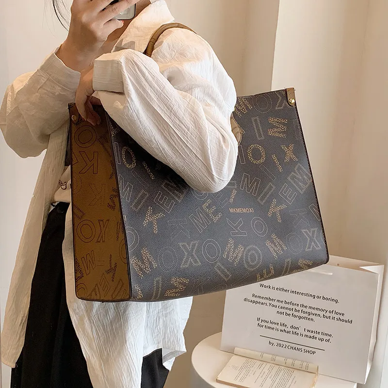 Yalu PU Handbag Unisex White/Coffee/Brown-9