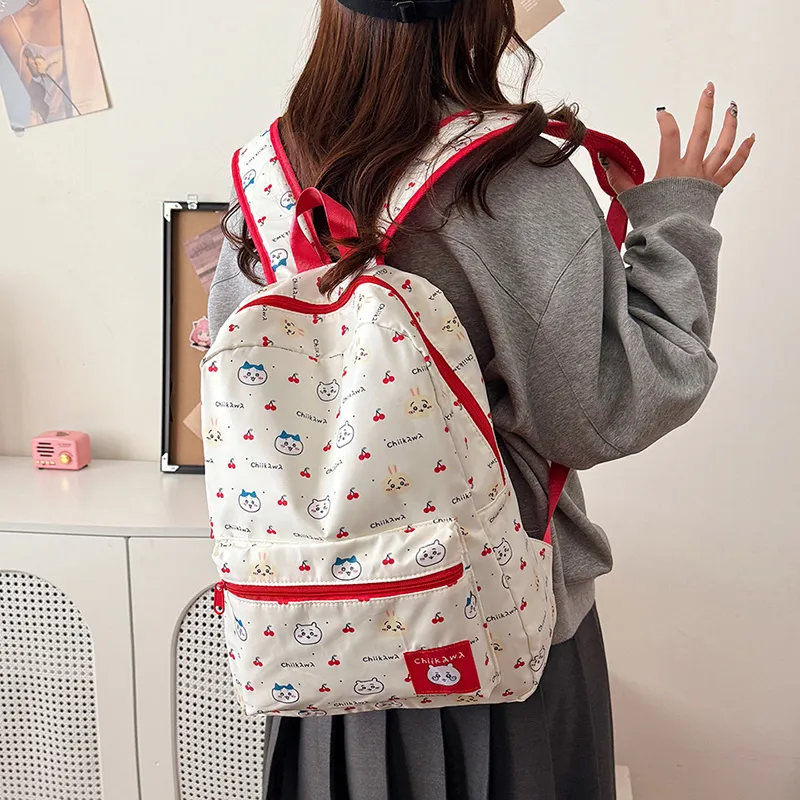 Yalu Oxford Backpack Regular Unisex Ecru-7