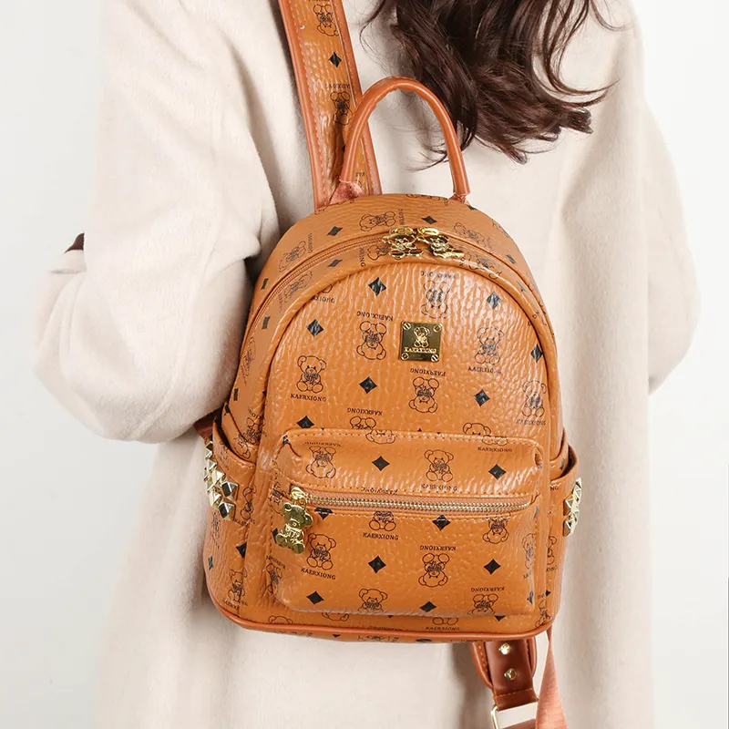 Yalu PU Backpack Unisex Multicolor-3