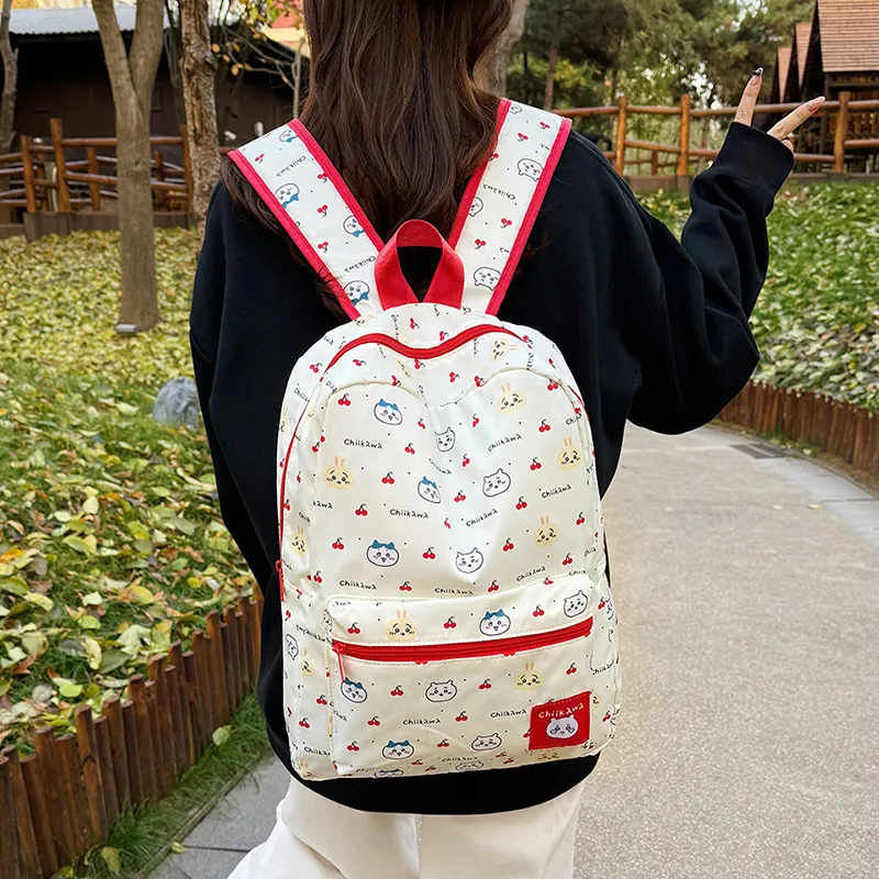 Yalu Oxford Backpack Regular Unisex Ecru-4