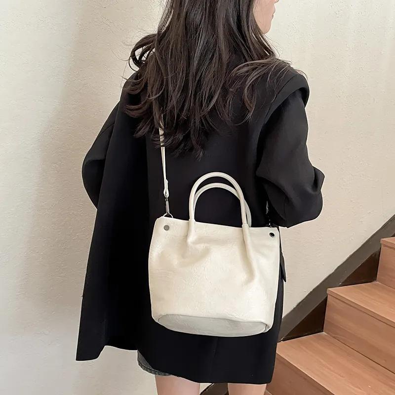 Yalu PU Handbag Women's White/Black/Khaki/Coffee/Brown-2