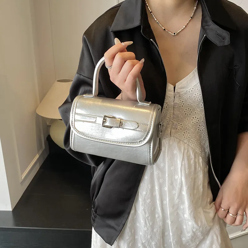 Yalu PU Shoulder Bag, Crossbody Bag, Handbag Women's Blue/Pink/Red/Black/Silver/White-29
