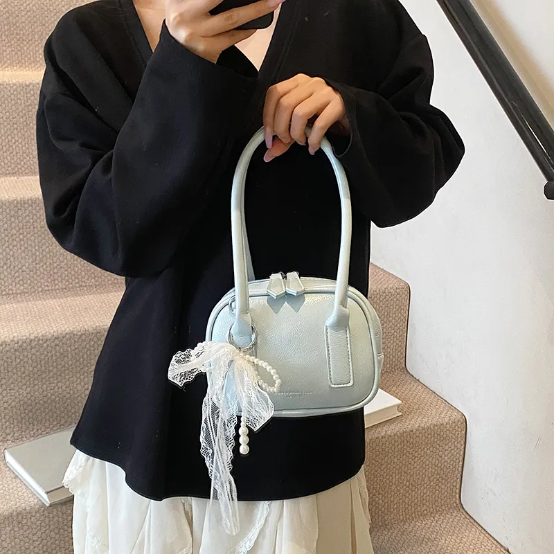 Yalu PU Shoulder Bag, Crossbody Bag, Handbag Women's Ecru/Pink/Blue/Silver/Black-14